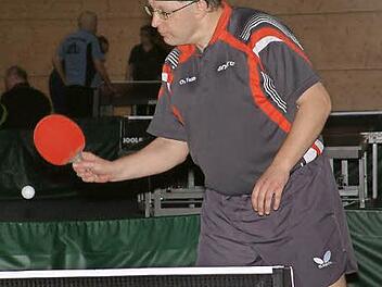 Christoph Teille von der TS Kronach belegt mit einer Einzelbilanz von 12:6 im ersten Paarkreuz den vierten Platz unter den 85 in der Oberfrankenliga eingesetzten Spielern. Foto: Hans Franz
