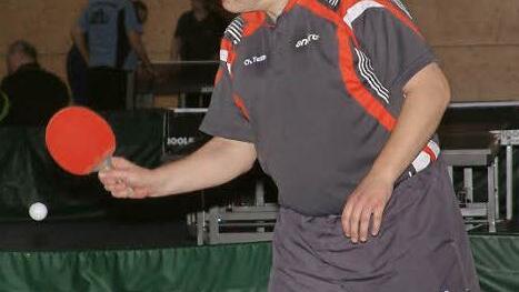Christoph Teille von der TS Kronach belegt mit einer Einzelbilanz von 12:6 im ersten Paarkreuz den vierten Platz unter den 85 in der Oberfrankenliga eingesetzten Spielern. Foto: Hans Franz