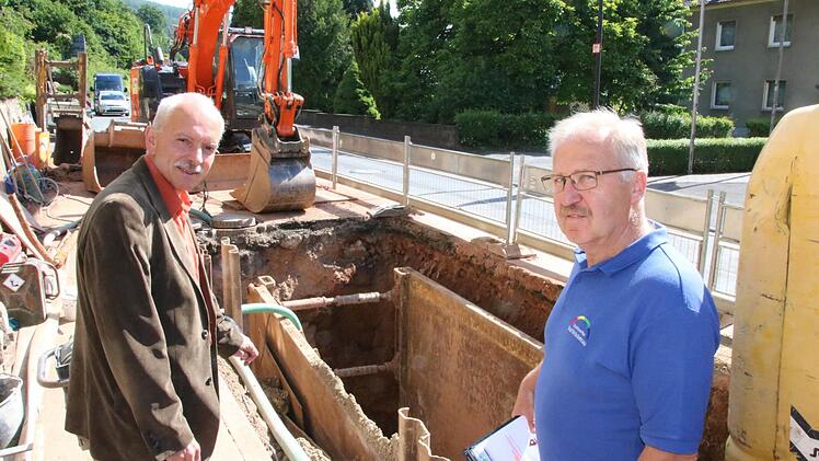 Kanalbau in Bad Brückenau 2016. Foto: Ralf Ruppert