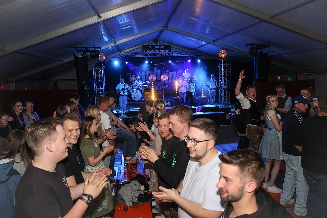 Die Partyband "highline" sorgte f&uuml;r gute Stimmung.