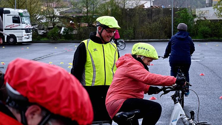 Sicherheitstraining für E-Biker in Hammelburg. Foto: Gerd Schaar