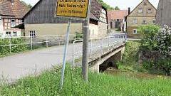 Die Baunachbrücke muss auch verbessert werden.