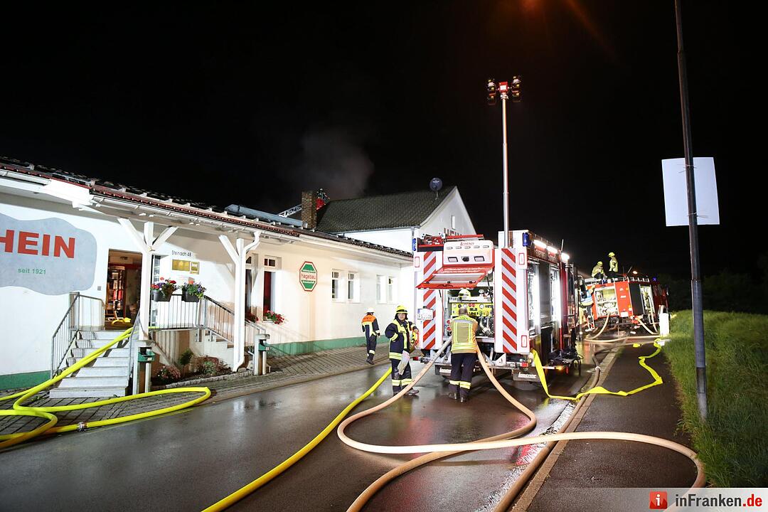 Brand in Baustoffhandel in Steinach