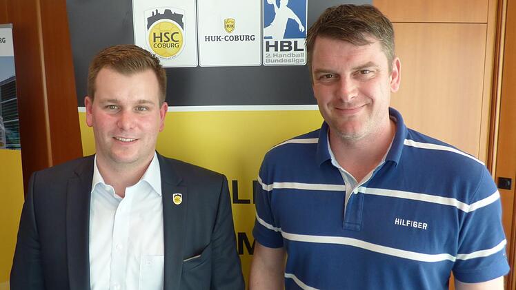 Das neue Geschäftsführer-Duo der HSC Coburg GmbH: Steffen Ramer (links)  und Michael Häfner