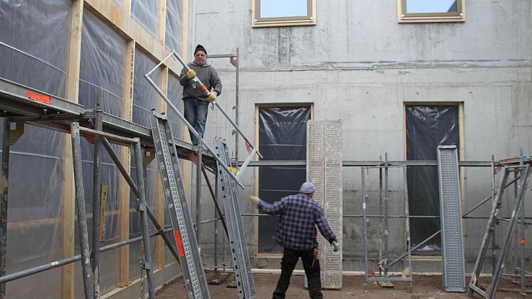 So sah es während der Bauphase aus.