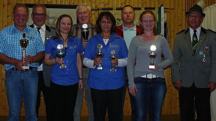 Die Sieger des Vereinsvergleichsschießens.