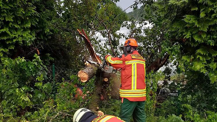 Unwettereinsatz Feuerwehr Heroldsberg