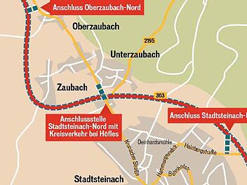 Die Grafik zeigt die geplante Umgehung um Stadtsteinach. FT-Grafik