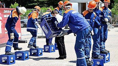 Teamleistung: Auch auf die Zusammenarbeit der Mannschaft kam es bei den Wettbewerben an.