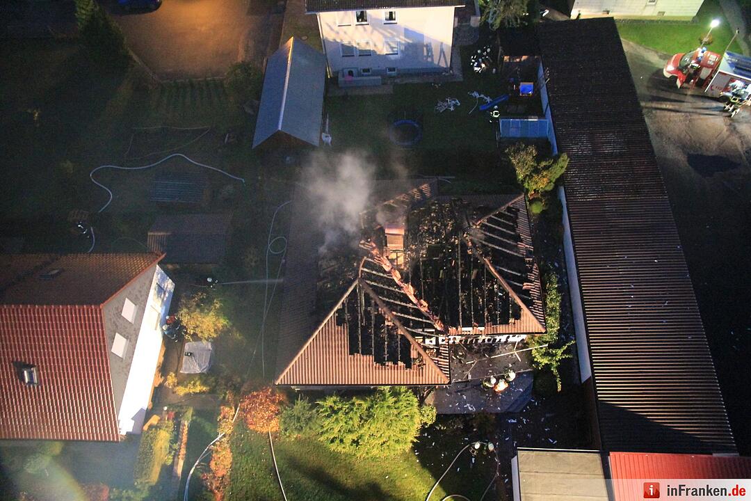 Wohnhaus wird in Redwitz Raub der Flammen