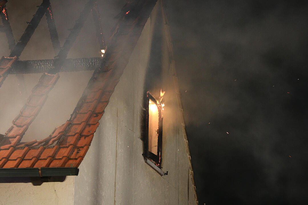 Gunzenhausen: Hoher Schaden bei Dachstuhlbrand
