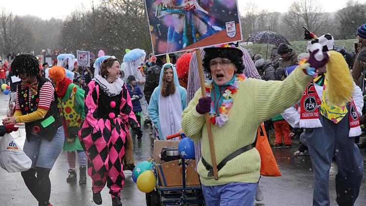 Auf dem Faschingszug in Neuses Foto: Mathias Erlwein