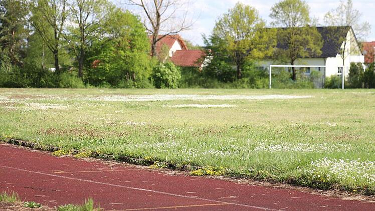 Soll der Sportplatz erhalten oder zu Bauland umgewandelt werden?  Foto: Christian Bauriedel
