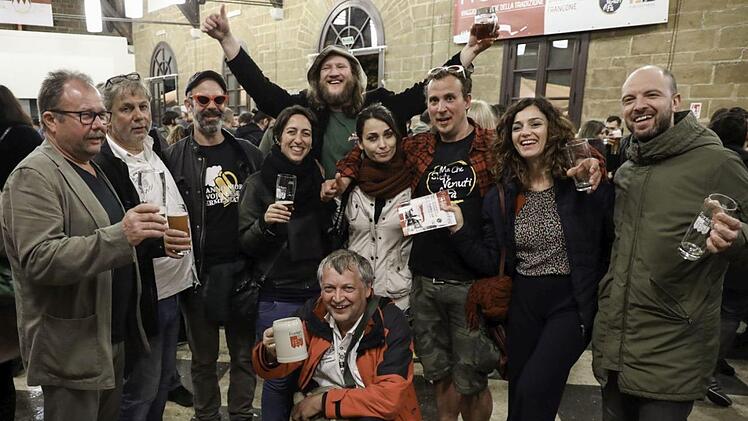Viel Spaß hatte die Unfindener Delegation beim "FrankenBierFest" in Rom.