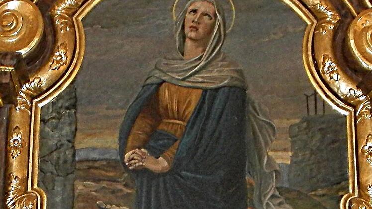 Das Altarbild in der Marienkapelle in Stadtsteinach ist ein Werk des Künstlers Eduard Schneider.