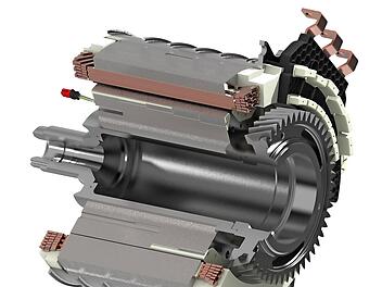 Der E-Motor liefert eine maximale Dauerleistung von 180 kW und ein maximales Drehmoment von 950 Nm.