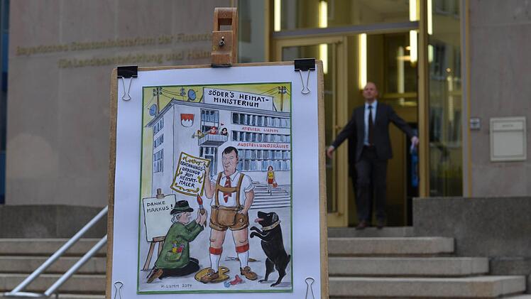 Das neue Heimatministerium in Öl - gemalt von Rudolf Lumm. Foto: Pelke