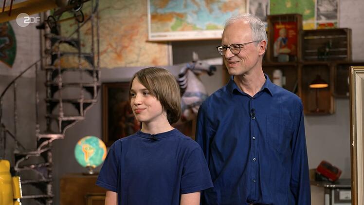 Das Gem&auml;lde kam infolge einer Haushaltsaufl&ouml;sung in den Besitz von Verk&auml;ufer Jakob (links).