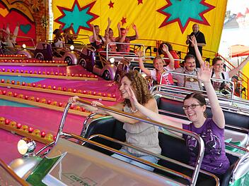 Spaß und Geschwindigkeit ist beim Vogelschießen garantiert. Fotos: Barbara Herbst