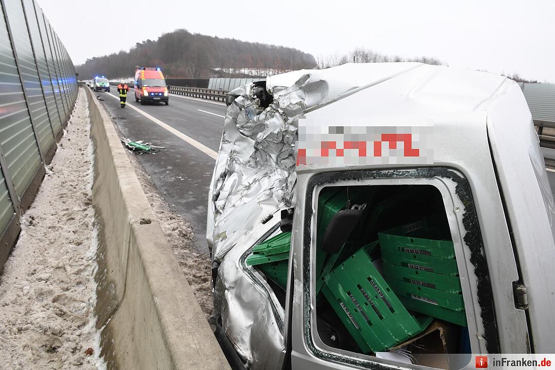 Unfall auf der A73 im Kreis Bamberg