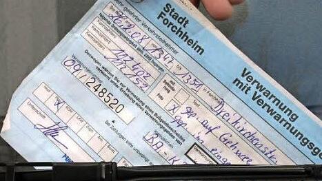 Ein Knöllchen gibt's schon mal, aber trotzdem empfinden die meisten Facebook-Nutzer die Forchheimer Parkregelung als fair.  Archivfoto: Hofbauer