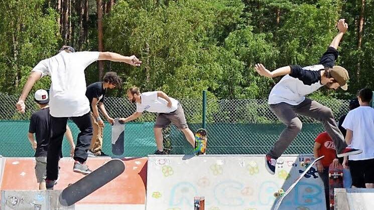 Tolle Tricks wurden schon beim Aufwärmtraining gezeigt. Foto: Andrea Spörlein