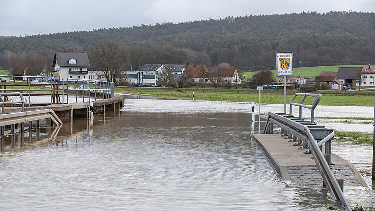 Dauerregen führt zu Hochwasser im Norden Bayerns