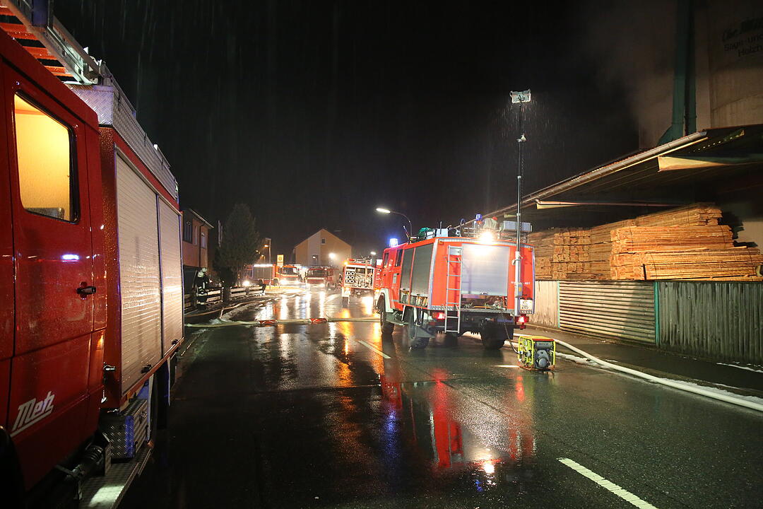 Brand in Sägewerk in Wallenfels