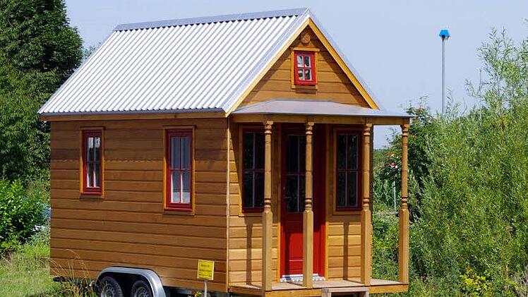 Acht Quadratmeter, vier Räder: So sieht dieses "Tiny Haus" in Staufen bei Freiburg aus.  Symbolfoto: Hanspeter Brunner