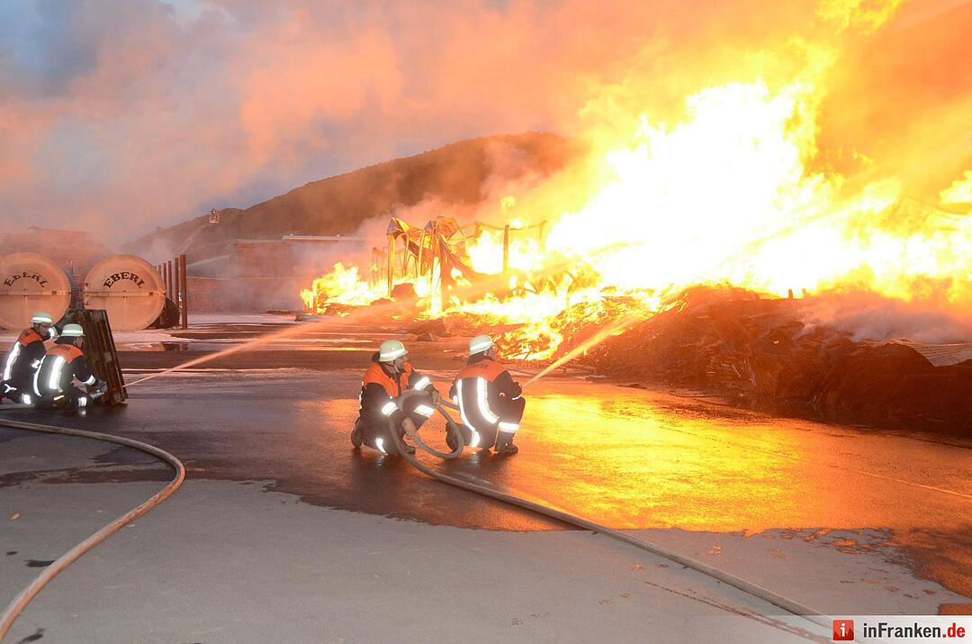 Brand im Sägewerk Untererthal