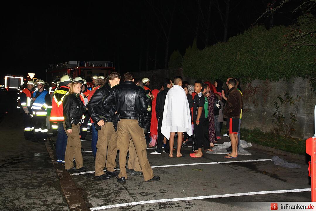 Brand im Asylheim Kulmbach: Großeinsatz