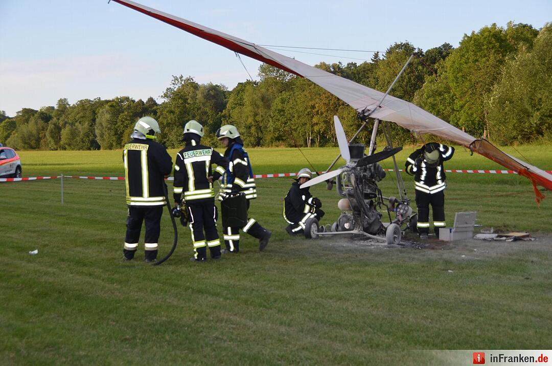 Flugunfall: Trike in Bad Kissingen abgestürzt