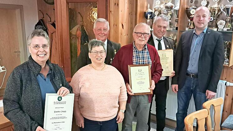 Sandra Herzig, Sonja Schneider, Rudi Kr&auml;mer, Otmar Weisheit, Roland Burghofer, Jochen Trier von der SG Wirsberg.