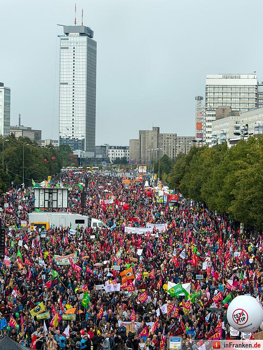 Demonstration gegen die Handelsabkommen