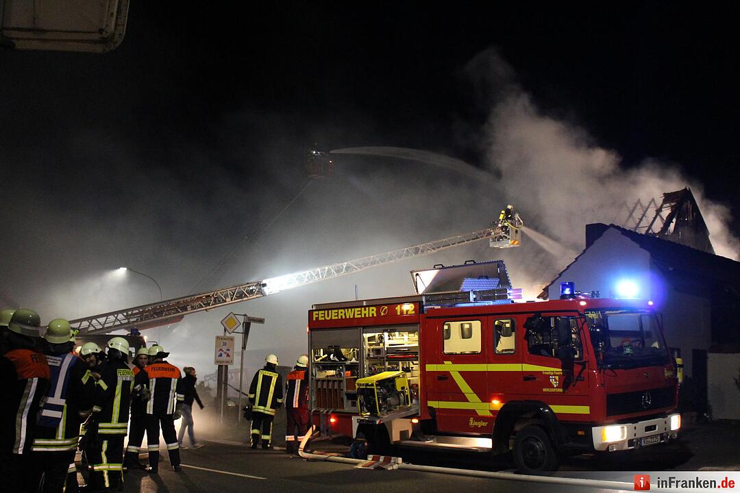 Scheunenbrand in Oberleichtersbach