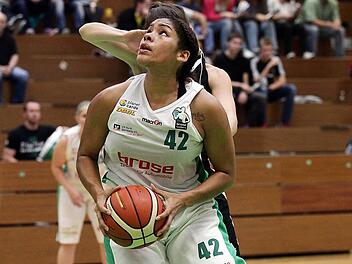 Miranda Cantrell und ihre Teamkolleginnen wollen mit einem Sieg die Heimfahrt aus Karlsruhe antreten. Foto: sportpress