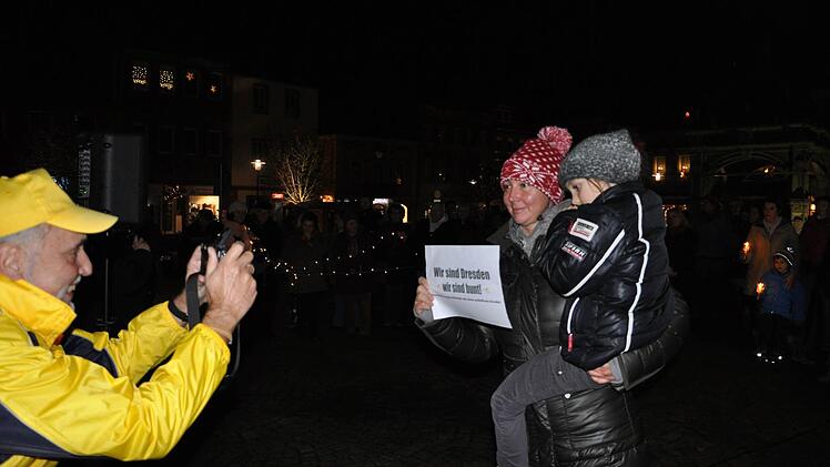 Kundgebung "Hammelburg ist bunt" Foto: Jacqueline Vera Mihm