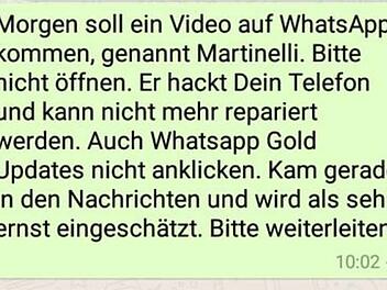 Der "Martinelli"-Virus sorgt für Unsicherheit bei Nutzern.  Foto: inFranken.de/Screenshot