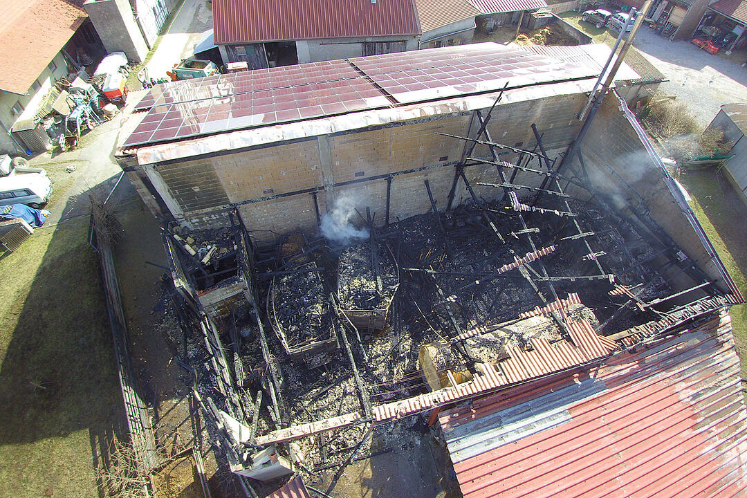 Scheunenbrand in Iphofen