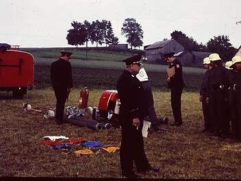 Die erste Leistungsprüfung der Feuerwehr Weidmes im Jahr 1969. Foto: privat