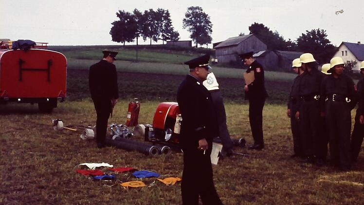 Die erste Leistungsprüfung der Feuerwehr Weidmes im Jahr 1969. Foto: privat