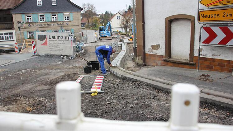 Blick auf die Baustelle in Hummendorf Foto: Friedwald Schedel