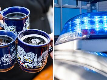 Ärger auf Weihnachtsmarkt bei Kitzingen: Frau fährt in Bude und Mann wirft Blumenkübel