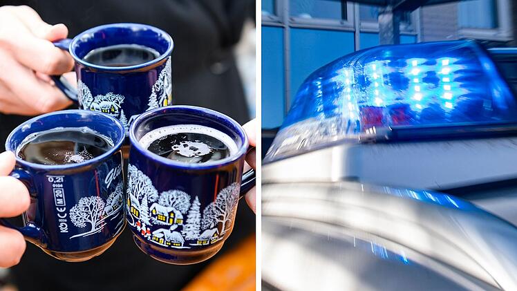 Ärger auf Weihnachtsmarkt bei Kitzingen: Frau fährt in Bude und Mann wirft Blumenkübel