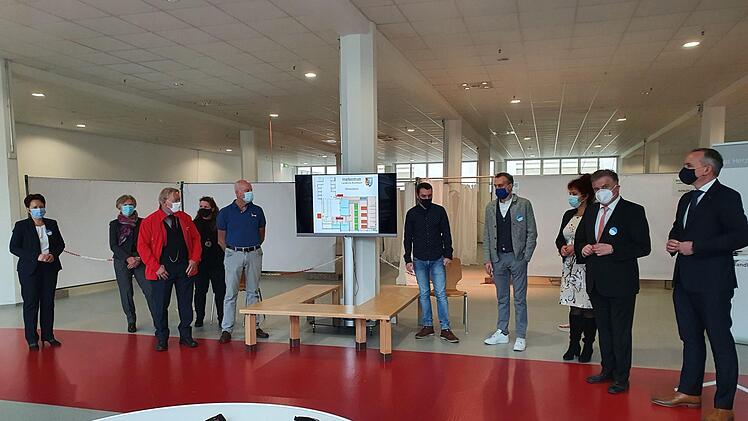 Das Impfzentrum im "Fritz" wurde gestern offiziell vorgestellt. Foto: Christine Fischer