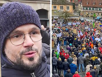 Kronach: Frischgebackener Vater nimmt an Demo gegen Rechts teil - "Angst und Bange"
