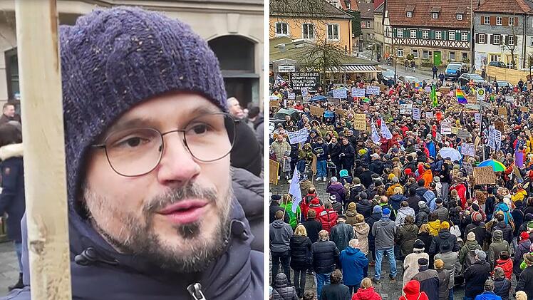 Kronach: Frischgebackener Vater nimmt an Demo gegen Rechts teil - "Angst und Bange"