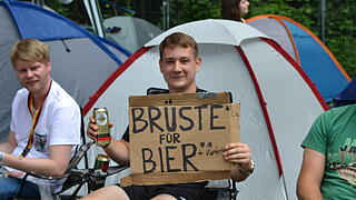 Die Besucher bei Rock im Park 2018 am Freitagnachmittag