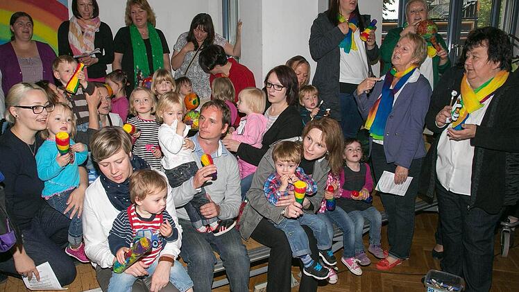 Die Kinderkrippe Regenbogen feierte ihr Jubiläum. Foto: Klaus Gagel