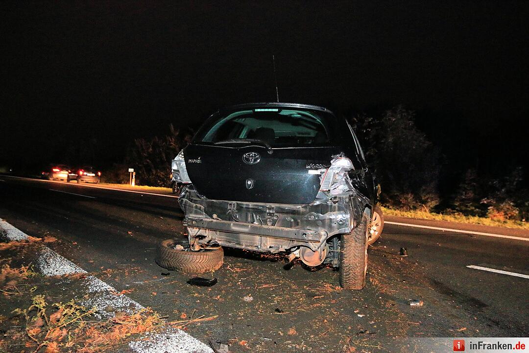 Karambolage auf der A70 bei Oberhaid